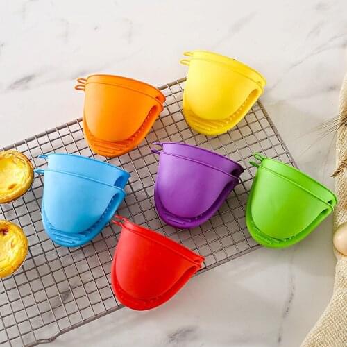 1/2Pcs Thicken Baking Glove Oven Mitts Microwave Oven Glove Anti-Slip Pot Bowel Holder Clip Kitchen Cooking Baking Oven Mitts