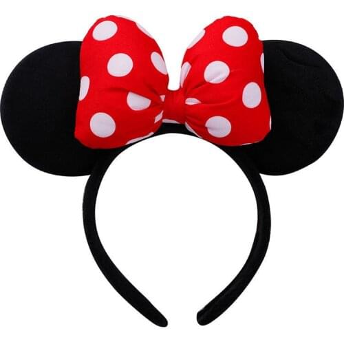 1pc Lovely Girls Bows Knot Cartoon Mouse Ears Baby Hair Accessories Headband Kids Boys Happy Birthday Party Christmas Hairbands