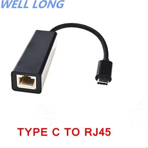 1pcs/lot Type-c Gigabit network card Type-C to rj45 external interface driver-free