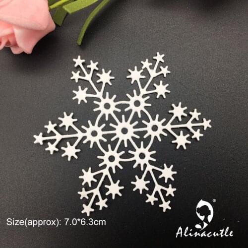 1pc Snowflake Metal Cutting Die Cut Winter Flower Alinacraft Scrapbook Paper Craft Handmade Card Punch Art Knife Cutter Die