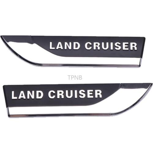 2PCS/set ABS Front Fender Both Sides Letter for Toyota Land Cruiser 80 90 95 LC100 200 1997-2020 Accessories