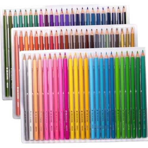 72 Color Colored Pencils Wooden Colored Pencil Set Coloring Pencil for Kid School Graffiti Drawing Painting
