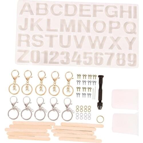 Alphabet Resin Silicone Molds Letters Number for DIY Epoxy Molds