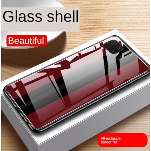 For Huawei P40 Lite Case Slim luxury tempered glass High quality TPU full edge Phone Cases For P40 Lite P40Lite