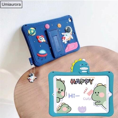 Kids Cartoon Silicone Case For IPad 5 6 9.7 Air 1 2 3 4 10.9 Pro 10.5 Mini 5 Tablet Protective Cover For IPad 7th 8th Gen 10.2