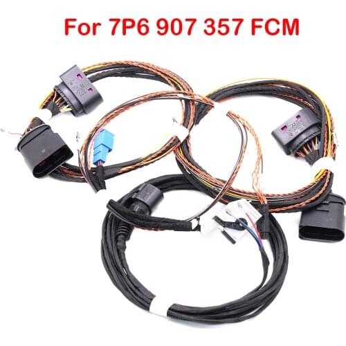 FOR VW Golf 7 MK7 Xenon Headlight Auto Leveling Range Headlight Cornering AFS cable/Harness Xenon Lamp LED Light 7P6 907 357 FCM