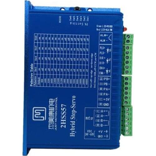 2HSS57 2 phase Closed loop Step servo driver for NEMA23 57 motor 1000 line encoder 24V-48VDC 6A