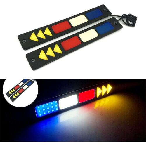 Fuleem 2PCS White DRL LED Car Daytime Running Lights Driving Strip Bulb Lamp Fog Lights 12V Waterproof