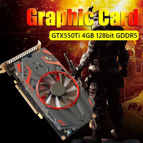 GTX550Ti 4GB GDDR5 NVIDIA HDMI-Compatible Computer Gaming Video Computer Graphic Card Interface Twin Cooling Fan