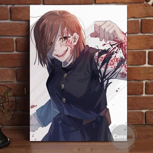 Canvas Anime Kugisaki Nobara Jujutsu Kaisen Pictures Home Decoration Paintings Poster HD Prints Wall Art Modular Living Room