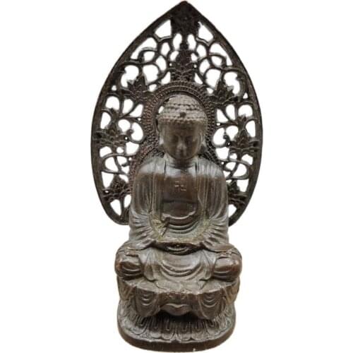 Chinese old copper statue of Pure copper Copper Buddha Worship god