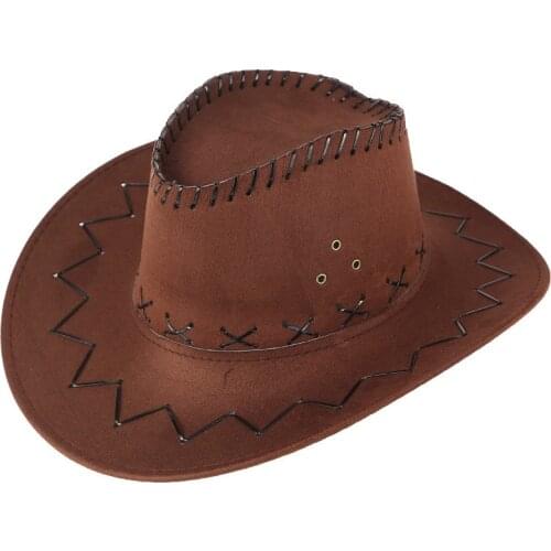 2021 New Cowboy Hat Sunshade Look Wild Western Men Ladies Cowgirl Unisex Hat Foldable Wide Edge Hats Outdoor Summer Caps L3