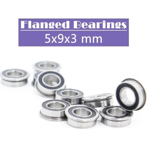 MF95-2RS Bearing 5x9x3mm ( 10 PCS ) ABEC-1 Miniature Flanged MF95RS Ball Bearings LF-950DD