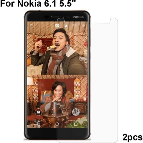 Nokia 6.1 2018 Tempered Glass 9H High Quality Protective Film Explosion-proof Screen Protector For Nokia 6.1 2PCS