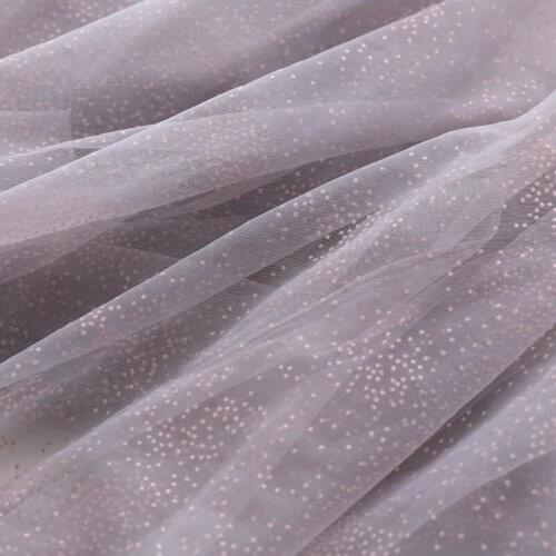One meter Quality gauze fabric Light purple soft yarn tissu Top grade skirt bottoming blouse girl skirt background fabrics