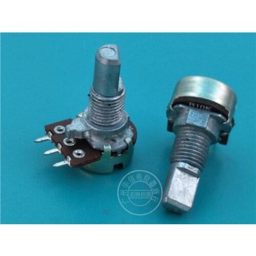 Original new 100% RK125N single potentiometer B10K axis 15MMF with midpoint (SWITCH)