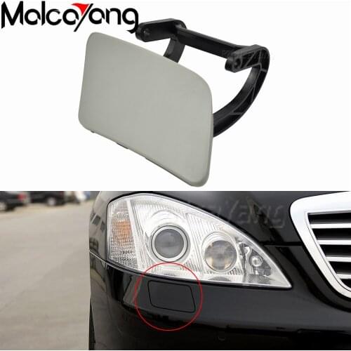 Headlight Front Bumper Left&Right Washer Cover Caps For Mercedes Benz W221 2005-2011A2218800505 A2218800605