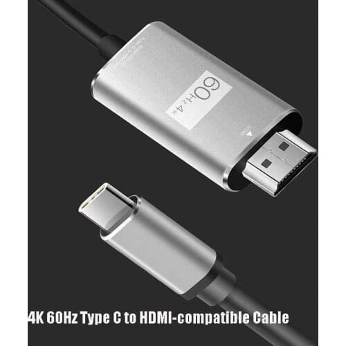 Type-C To HDMI-Compatible Adapter USB C To HDMI-compatible Cable HD TV Converter for MacBook Ipad Samsung Xiaomi PC Computer