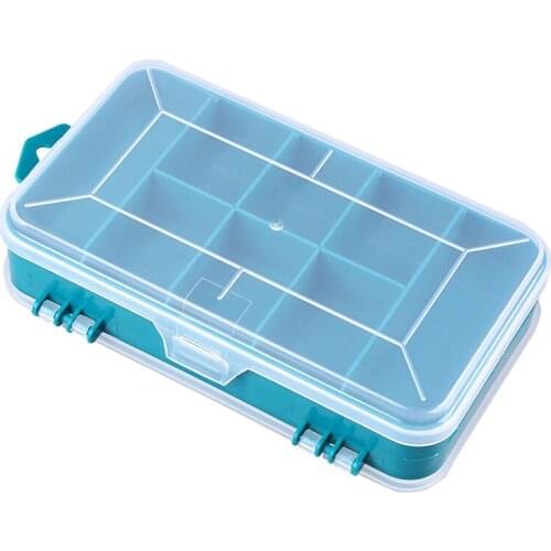 13 Grids Plastic Tool Parts Storage Organizer Double-sided Container Home Makeup Cosmetics Tool Accessories Box