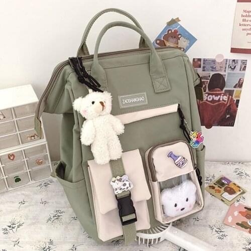 2021 Purple Backpack Women Waterproof Candy Colors Backpacks Fancy High School Bags for Teenage Girl Cute Travel Rucksack