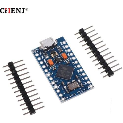 Pro Micro ATmega32U4 5V 16MHz Replace ATmega328 For Arduino Pro Mini With 2 Row Pin Header For Leonardo Mini Usb Interface
