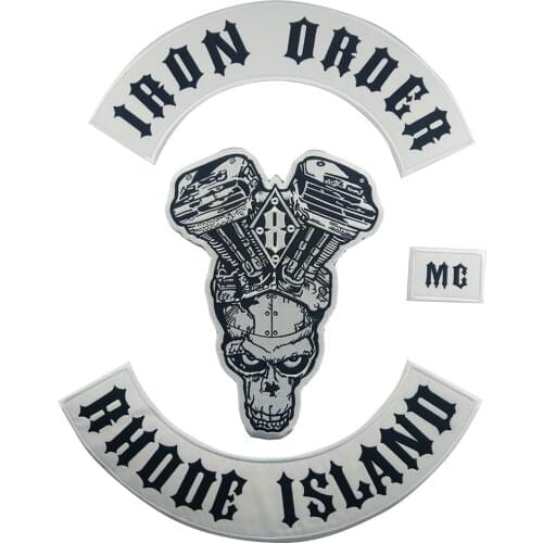 Iron Order DIY Apparel Accessories Patch Embroidery Badge Iron on Biker Sewing Fabric Motorcycle Stickers on Clothes Patches