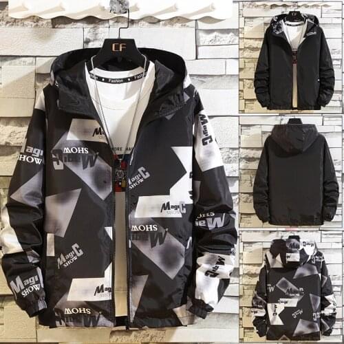 Windbreaker Jacket Men Camouflage Jacket Hooded Jacket Men Women Outdoor Sport Double Side Coat Male Clothing Casual 2020 New