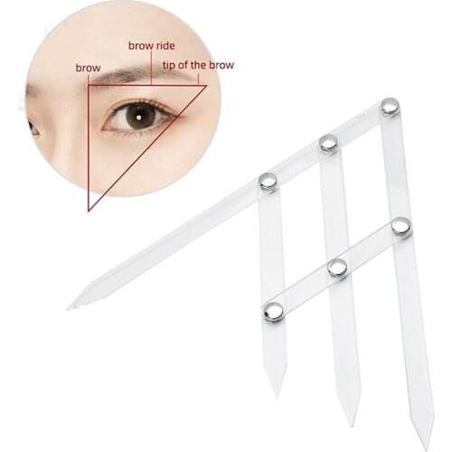 Golden Mean Calipers Eyebrow Microblading Ruler Permanent Makeup Accessories Ratio Measure Stencils Plastic Shaper Measure Tool