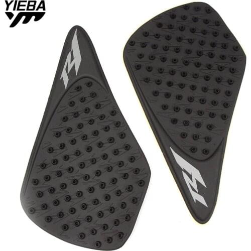 With yzf r1 Motorcycle Accessories Carbon Fiber Tank Pad tank Protector Sticker for YAMAHA YZF R1 YZFR1 YZF-R1 2007-2008