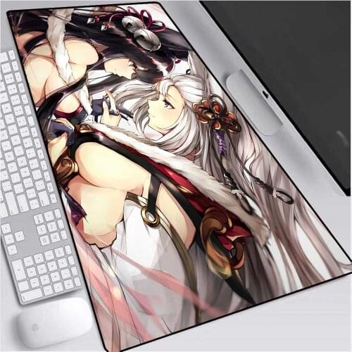 Two Sexy Big Tits Girl Animated Mouse Pad XXL Gaming Accessories Mouse Pad Computer Large Player Laptop Gaming Mousepad Desk Mat
