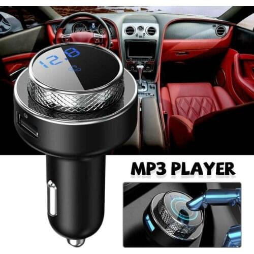 Car FM Transmitter 5.0 Wireless Bluetooth Handsfree Kit MP3 Player Radio Adapter LED Display USB Car Charger