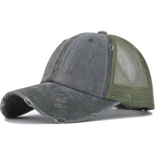 2021 HOT Baseball Cap Men Casquette Femme Men Cap Ponytail Baseball Cap Summer Hat Women Sun Sport Mesh Hat Snapback Hip Hop Hat