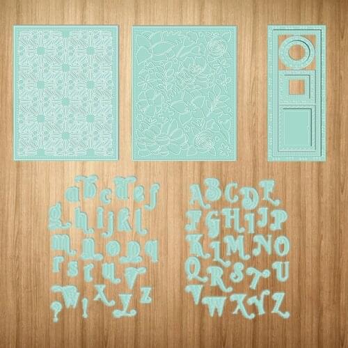 Letters Rectangle Circle New Design Metal Cutting Dies Craft Stencil Diy Scrapbooking Handmade Card Make Shape Album Decor Model