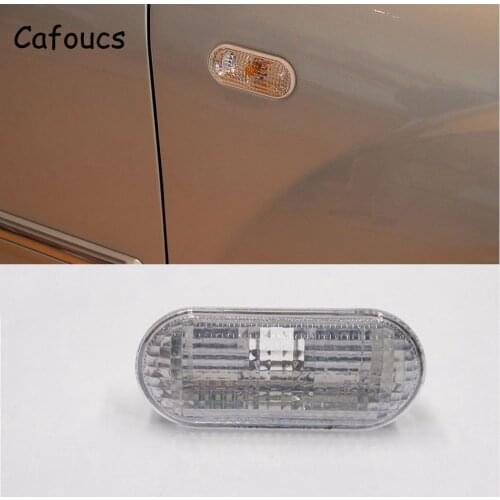 Cafoucs Car Fender Side Leaf Plate Lights For Ford Focus 2 2005-2008 Turn Signal Lamp 4M5A-13K309-AA