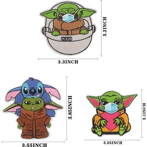 Disney cartoon Yoda baby exquisite cloth stickers for boys and girls good-looking Christmas and birthday gifts