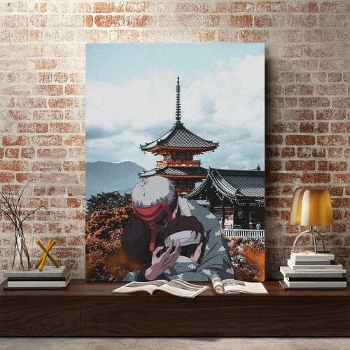 Kimetsu no Yaiba Sakonji Urokodaki BNHA Anime Canvas Home Decor Prints Dorm Living Room Painting Wall Art Decoration Poster