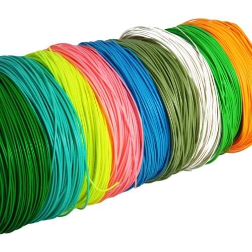 Angler Dream 2PCS 100FT WF 1/2/3/4/5/6/7/8/9wt Fly Fishing Line Weight Forward Floating Fly Line 9 Colors Fishing Line