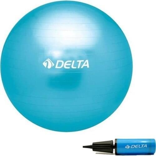 Pilates Yoga Ball 65 cm Turquoise Deluxe Pilates Ball + 25 cm Duplex Pump