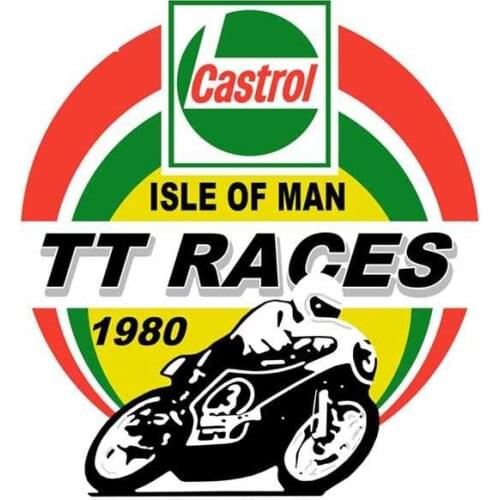 13cm X 11cm for Isle of Man TT Fine Car Sticker and Decal Vinyl Occlusion Scratch The Whole Body Waterproof Decals