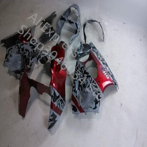 NEW red gray black body for KAWASAKI ZX6R 00 01 02 ZX 6R 00-02 Ninja ZX-6R 2000 2001 2002 ABS Fairings