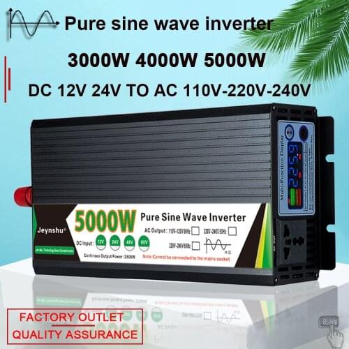 Pure Sine Wave Inverter 12v 220v 48v 110v 2000W 3000W 4000W 5000W Inversor Voltage Transformer Power Converter Solar Inverter