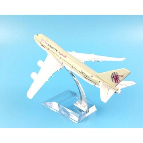 QATAR Airways Boeing 747 B747 400 Airlines 16CM METAL ALLOY MODEL PLANE AIRCRAFT MODEL Kids Toys AIRPLANE BIRTHDAY GIFT