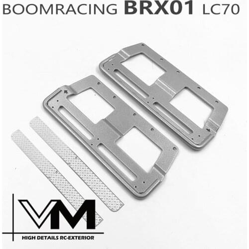 Rc Cars ARB Metal Side Pedal For 1/10 Scale Remote Control Toy Model Boomracing BRX01 Chassis Match Killerbody LC70 Body