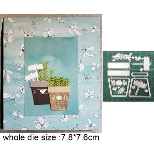 Craft dies Potted Plants metal cutting dies cut die decoration Scrapbook dies craft paper knife mould blade punch stencils dies