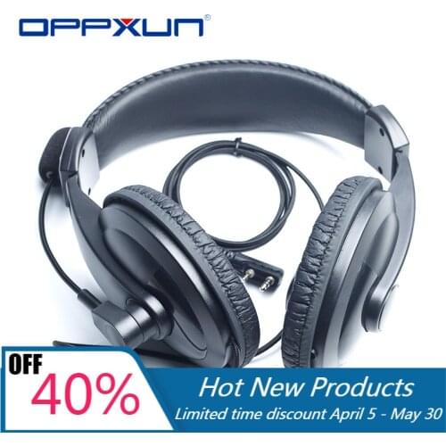 OPPXUN Noise Cancelling Earphone for BaoFeng UV5R UV-82 VOX Mic Earpiece PTT Walkie Talkie Headset Two-Way Radio BF-888S KDC1