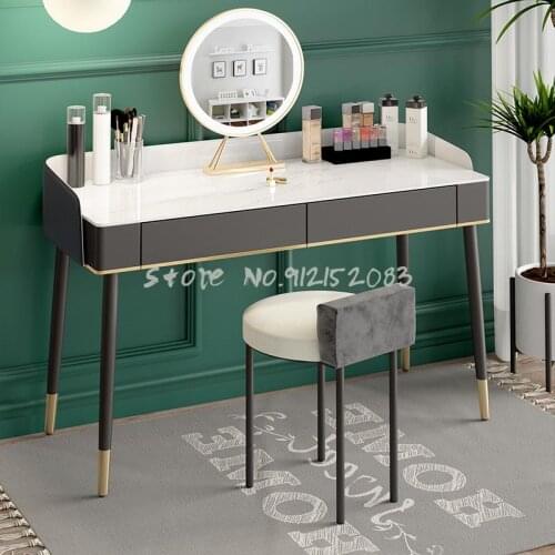 Nordic light luxury dressing table stool bedroom back chair home creative net red makeup stool modern minimalist small stool