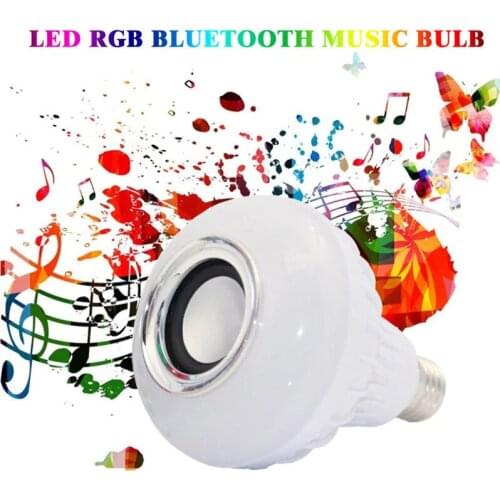 Smart Music Light Bulb Intelligent ​Colorful Lamp color changing Music Audio Bluetooth RGB Ball Wireless Stereo Audio Speaker