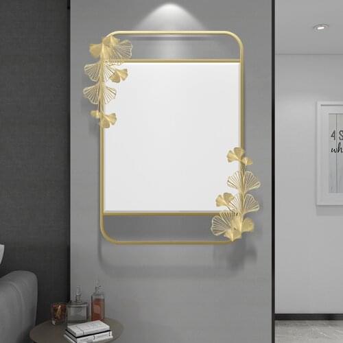 European-style Living Room Background Wall Decoration Mirror Ironwork Dining Room Wall Hanging Mirror Bathroom Mirror