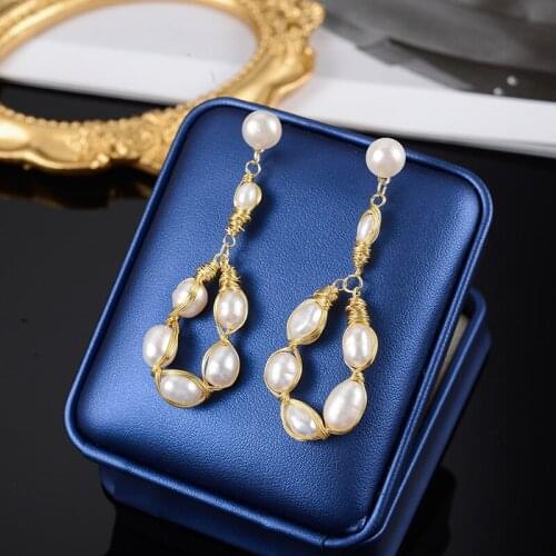Dorado 2021 New Arrival Fashion Bohemia Simulated Pearl Drop Dangle Earrings For Women Vintage Baroque Favorite Gift Souvenir