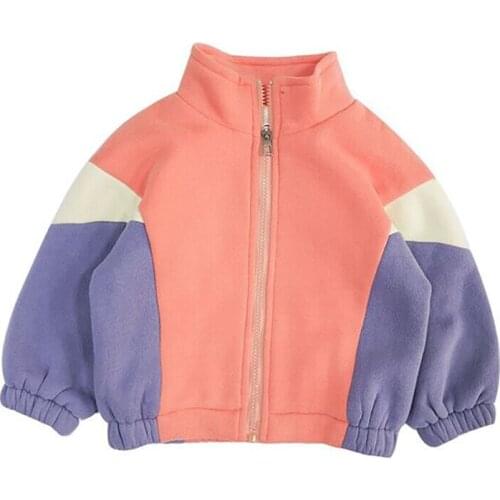 Winter New ChildrenS Coat ChildrenS Wear MenS And WomenS Stand Up Collar Fashion Solid Color Plush Sweater Coat